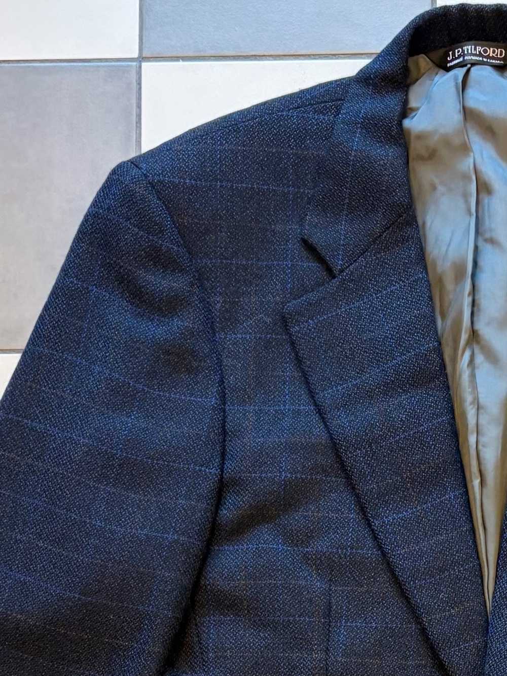 Harry Rosen J.P. Tilford / Samuelsohn Windowpane Wool Sport Coat
